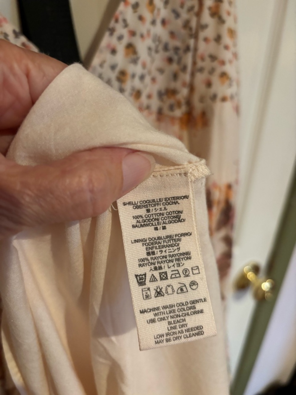 Free People Cream Maxi Dress with Orange, Brown and Yellow Floral Print - Picture 9 of 16